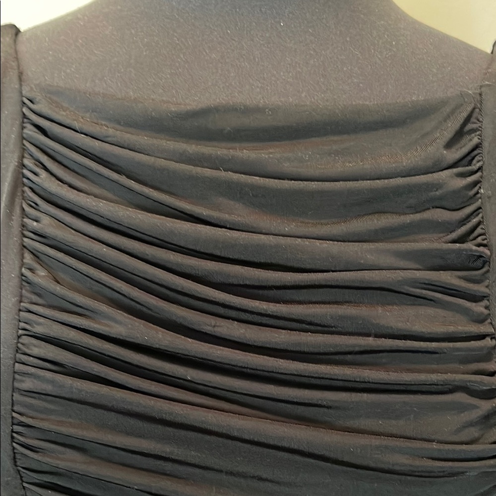 bebe Black Ruched Mini Dress - Picture 7 of 7